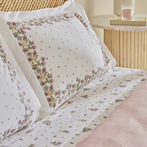 Karaca Home Roshell %100 Pamuk Tek Kişilik Pike Takımı Pudra görseli 6