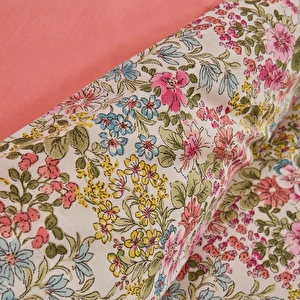 Karaca Home Alice %100 Pamuk Çift Kişilik Nevresim Takımı Somon görseli 5