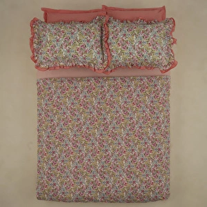 Karaca Home Alice %100 Pamuk Çift Kişilik Nevresim Takımı Somon görseli 8