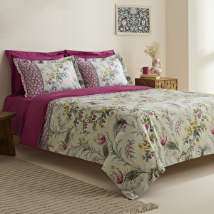 Karaca Home Mitha %100 Pamuk Çift Kişilik Nevresim Takımı Mint görseli 9