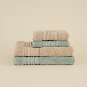 Karaca Home Line Soft %100 Pamuk 4 Parça Hamam Seti Bej-Pudra  görseli 3
