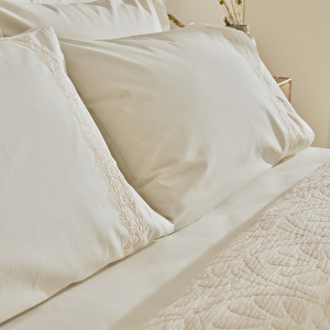 Karaca Home Shailyn Nakışlı Müslin Çift Kişilik Pike Takımı Pudra görseli 8