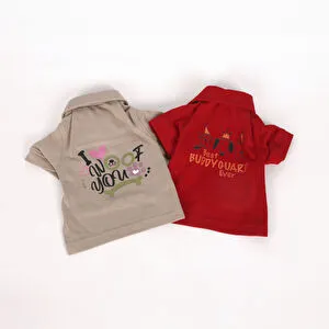 Karaca Home x Pati I Woof you T-Shirt L Beden Vizon