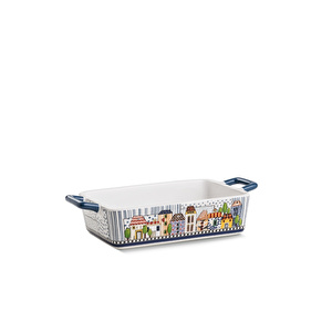Egan Italy Paese Mio Mavi Fırın Kabı 24,5 x 13 cm