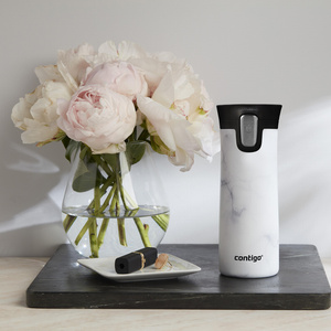 Contigo Pinnacle Couture White Marbel El Termosu 420 ml görseli 1