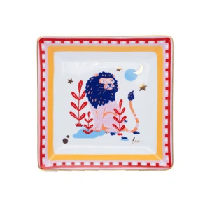 Zodiac Vibe Aslan Burcu Kare Tabak 15 cm x 15 cm