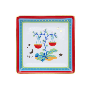 Zodiac Vibe Terazi Burcu Kare Tabak 15 cm x 15 cm