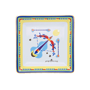 Zodiac Vibe Yay Burcu Kare Tabak 15 cm x 15 cm