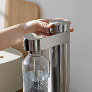 Stelton Brus Soda Makinesi Gümüş görseli 4
