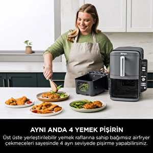 Ninja Double Stack Çift Hazneli XL Air Fryer 9.5L görseli 3