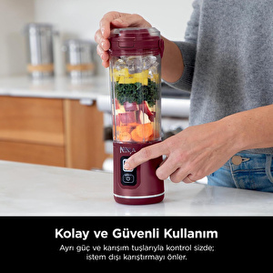 Ninja Blast Taşınabilir Blender Kırmızı görseli 10
