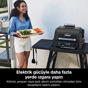 Ninja Woodfire Pro XL Elektrikli Barbekü ve Smoker Siyah görseli 8