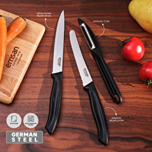 Emsan Nıx 3'lü Soyacaklı Bıçak Seti görseli 5