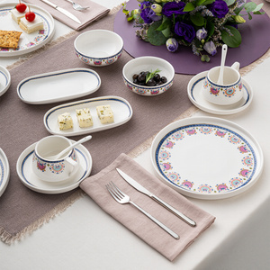 Emsan Ethnic Pink Porselen 32 Parça 6 Kişilik Kahvaltı/Servis Takımı görseli 5