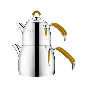 Emsan Mina Mini Çaydanlık Takımı Sarı 0.75L & 2L görseli 1