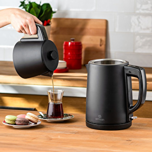 Emsan Bella Gusto Çelik Çay Makinesi Siyah görseli 6