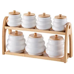 Emsan Honey Standlı 7'li Baharat Takımı görseli 1