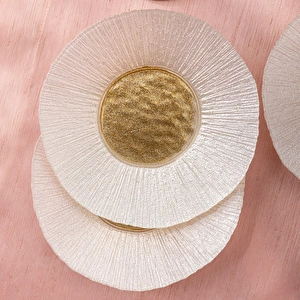 Emsan Golden 6 Kişilik Cam Pasta Seti 21 cm görseli 5