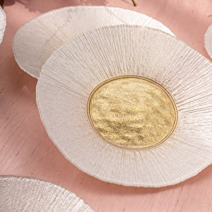 Emsan Golden 6 Kişilik Cam Pasta Seti 21 cm görseli 6