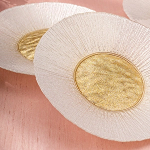 Emsan Golden 6 Kişilik Cam Pasta Seti 21 cm görseli 7
