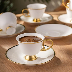 Emsan Rozzental 80 ml 6'lı Kahve Fincan Takımı görseli 9