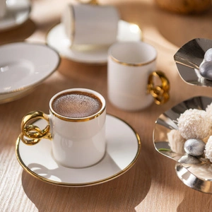Emsan Wedding 90 ml 6'lı Kahve Fincan Takımı görseli 11
