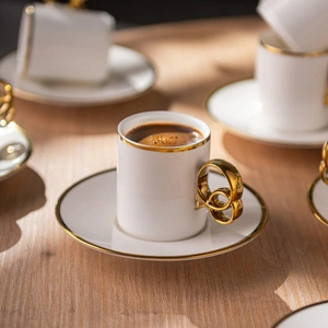 Emsan Wedding 90 ml 6'lı Kahve Fincan Takımı görseli 8