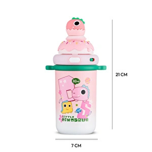 Emsan Baby Dinazor Termos Pembe 450 ml görseli 5