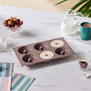 Crick Crack Harmony 6'lı Yuvarlak Muffin Kalıbı görseli 1