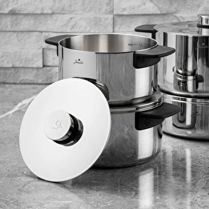 Jumbo Infinity 3PLY 8 Parça İndüksiyon Tabanlı Çelik Tencere Seti görseli 5