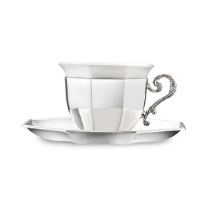 Jumbo Timeless MMXXV Çift Kişilik Kahve Fincan Seti Silver görseli 2