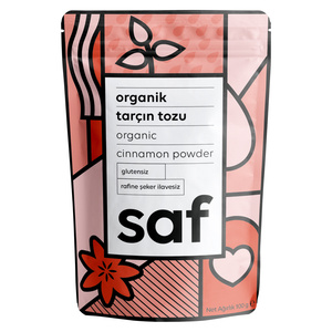 Saf Nutrition Organik Tarçın Tozu 100 G görseli 1