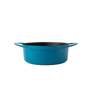 Pot Art Derin Döküm Tencere Mavi 28 cm görseli 6
