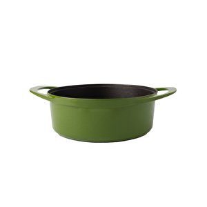 Pot Art Derin Döküm Tencere Yeşil 28 cm görseli 7