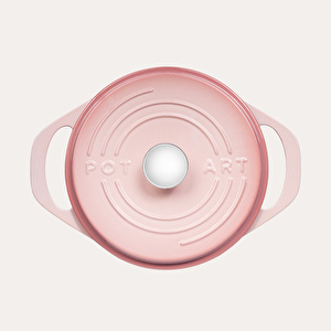Pot Art 28 Cm Derin Tencere Mat Pembe görseli 2