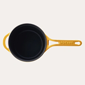 Pot Art 18 Cm Yuvarlak Sos Tencere Sarı görseli 4