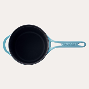 Pot Art 18 Cm Yuvarlak Sos Tencere Turkuaz görseli 4