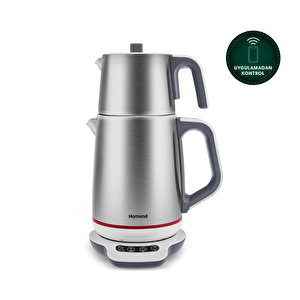 Homend Royaltea Smart 1790H Inox Konuşan Çay Makinesi (Wi-Fi) görseli 2