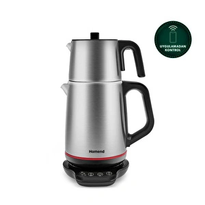 Homend Royaltea Smart 1791H Inox Konuşan Çay Makinesi (Wi-Fi) görseli 2