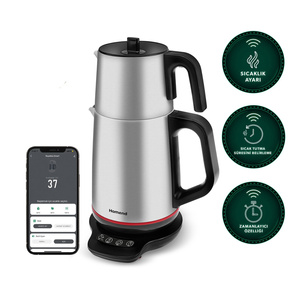 Homend Royaltea Smart 1791H Inox Konuşan Çay Makinesi (Wi-Fi) görseli 1