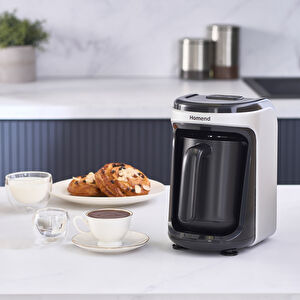 Homend Pottoman Milk In 1881H Türk Kahve Makinesi Siyah Silver