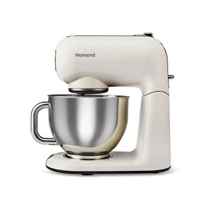 Homend Vintage Profashion 3027H Döküm Hamur Yoğurma Makinesi Krem  5,5L görseli 10