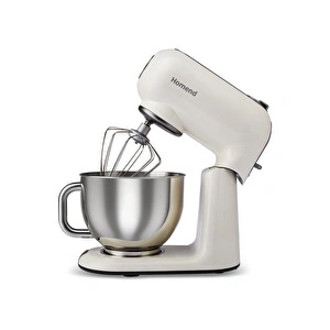 Homend Vintage Profashion 3027H Döküm Hamur Yoğurma Makinesi Krem  5,5L görseli 5