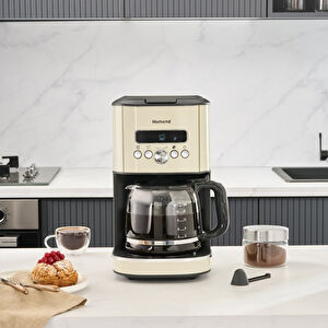 Homend Vintage Coffeebreak 5027H Filtre Kahve Makinesi Krem görseli 1