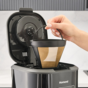 Homend Vintage Coffeebreak 5027H Filtre Kahve Makinesi Siyah görseli 6
