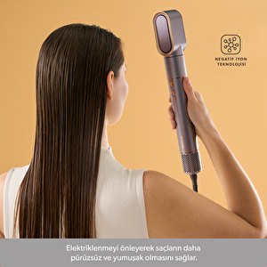 Homend Hairmony 4606H Saç Şekillendirici ve Kurutma Seti Mor görseli 5