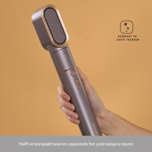 Homend Hairmony 4606H Saç Şekillendirici ve Kurutma Seti Mor görseli 7
