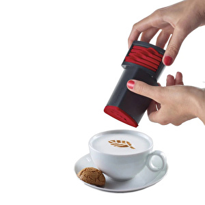 Aerolatte Cappuccino Artist Şablonu 6 Değiştirilebilir Eğlenceli Tasarım görseli 3