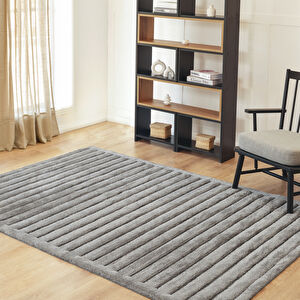 Kaşmir Halı Süpersoft Liona Grey 50x80 cm görseli 1