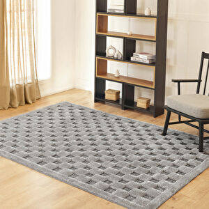Kaşmir Halı Süpersoft Joy Grey 120x180 cm görseli 1